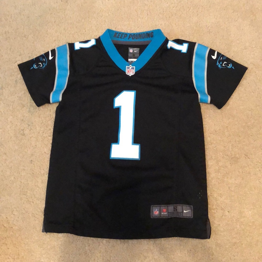 Cam Newton black Carolina Panthers Jersey.